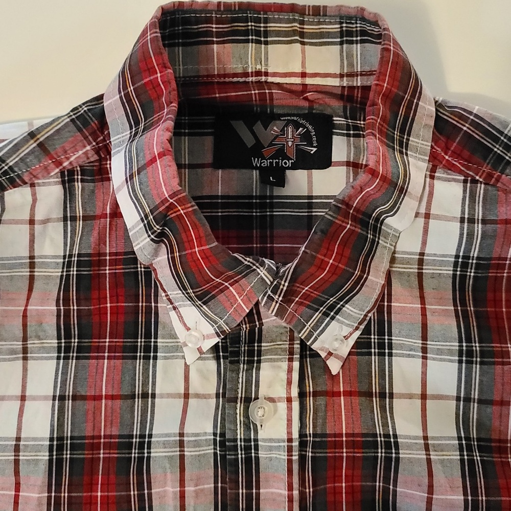 Warrior large short sleeve shirt skinhead mod punk